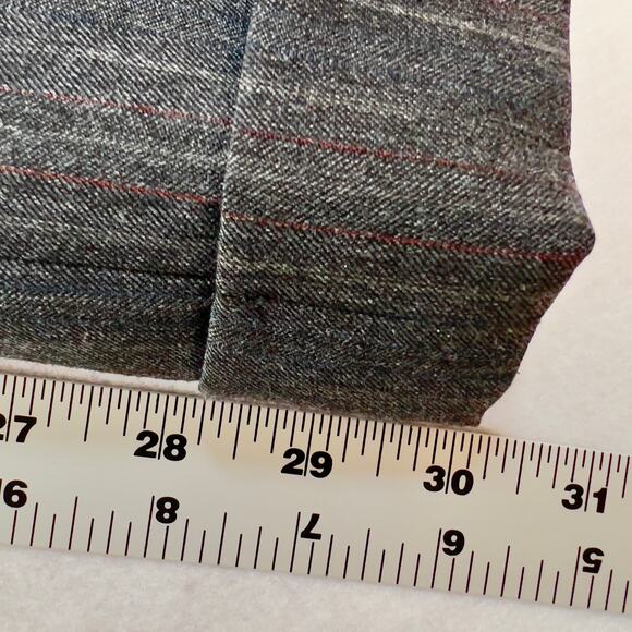 2-Piece Suit Guild-Hall Clothes Men's 42R VINTAGE Grey/ Blue Pin Stripe - Picture 12 of 16